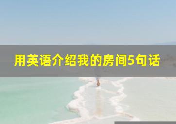 用英语介绍我的房间5句话