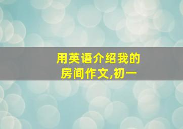 用英语介绍我的房间作文,初一