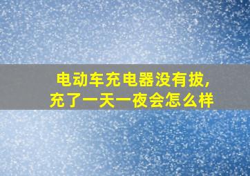 电动车充电器没有拔,充了一天一夜会怎么样