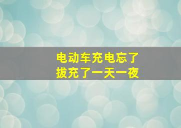 电动车充电忘了拔充了一天一夜