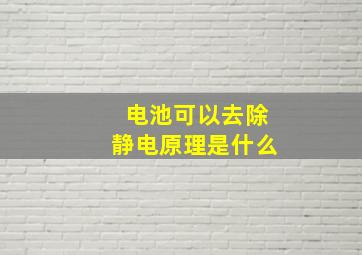 电池可以去除静电原理是什么