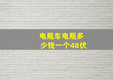 电瓶车电瓶多少钱一个48伏