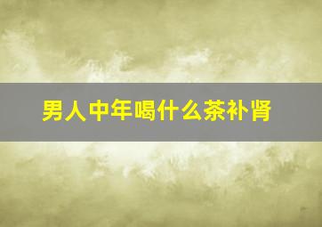 男人中年喝什么茶补肾