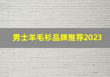 男士羊毛衫品牌推荐2023