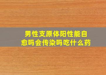 男性支原体阳性能自愈吗会传染吗吃什么药