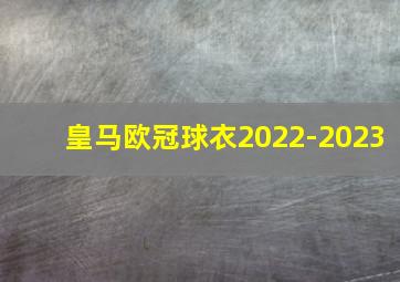 皇马欧冠球衣2022-2023