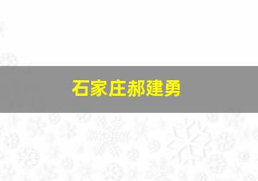 石家庄郝建勇