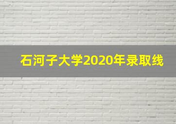 石河子大学2020年录取线