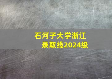 石河子大学浙江录取线2024级