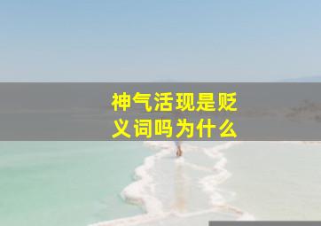 神气活现是贬义词吗为什么