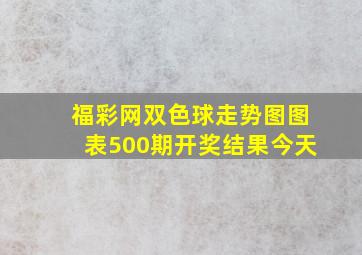 福彩网双色球走势图图表500期开奖结果今天