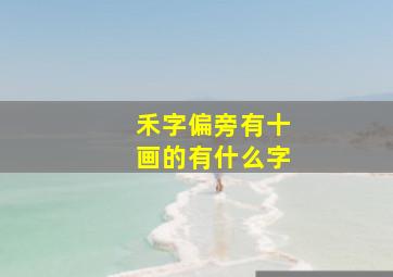 禾字偏旁有十画的有什么字