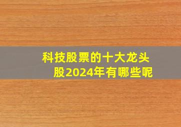 科技股票的十大龙头股2024年有哪些呢