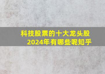 科技股票的十大龙头股2024年有哪些呢知乎