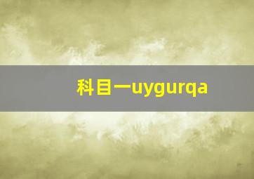 科目一uygurqa