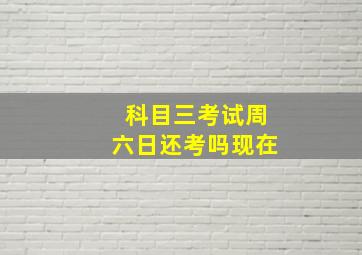 科目三考试周六日还考吗现在