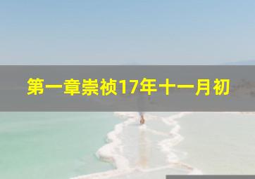 第一章崇祯17年十一月初