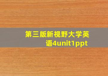 第三版新视野大学英语4unit1ppt