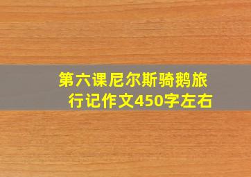 第六课尼尔斯骑鹅旅行记作文450字左右