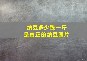 纳豆多少钱一斤是真正的纳豆图片