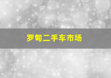 罗甸二手车市场