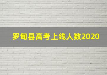 罗甸县高考上线人数2020