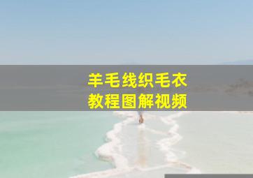 羊毛线织毛衣教程图解视频