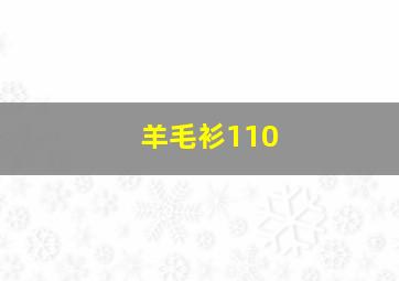 羊毛衫110