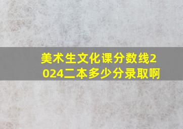 美术生文化课分数线2024二本多少分录取啊