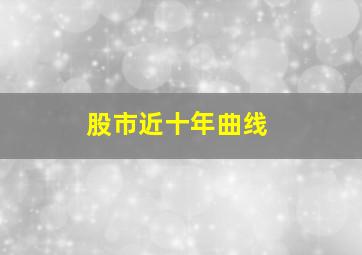 股市近十年曲线