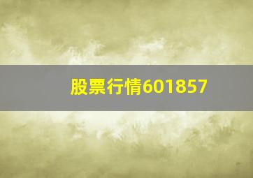 股票行情601857