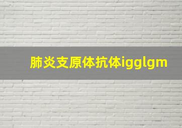 肺炎支原体抗体igglgm