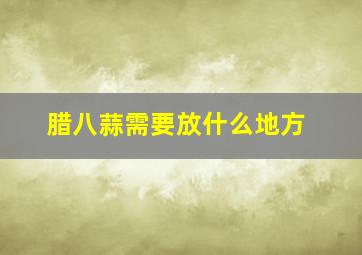 腊八蒜需要放什么地方