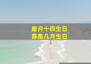 腊月十四生日算是几月生日