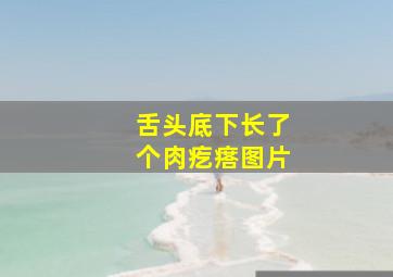 舌头底下长了个肉疙瘩图片