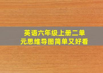 英语六年级上册二单元思维导图简单又好看