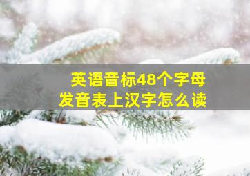 英语音标48个字母发音表上汉字怎么读