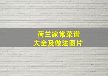 荷兰家常菜谱大全及做法图片