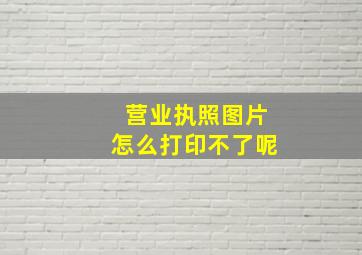 营业执照图片怎么打印不了呢