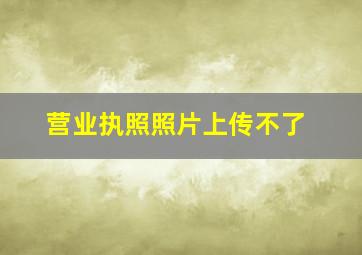 营业执照照片上传不了