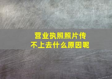 营业执照照片传不上去什么原因呢