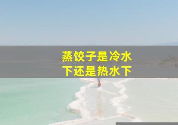 蒸饺子是冷水下还是热水下