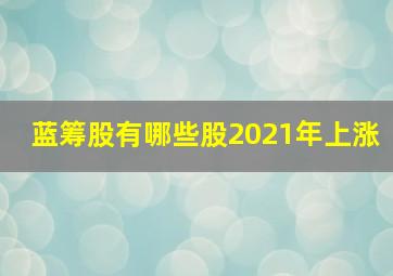 蓝筹股有哪些股2021年上涨