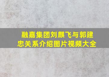 融嘉集团刘麒飞与郭建忠关系介绍图片视频大全