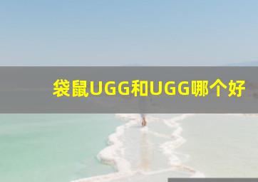 袋鼠UGG和UGG哪个好