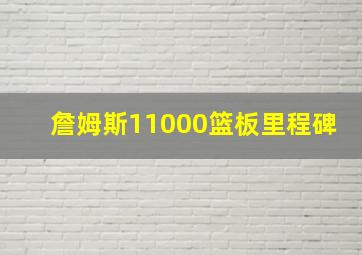 詹姆斯11000篮板里程碑