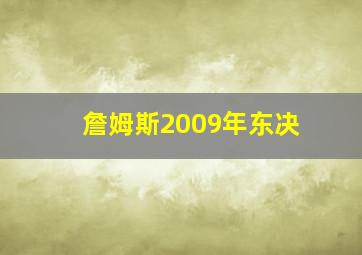 詹姆斯2009年东决