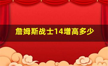 詹姆斯战士14增高多少