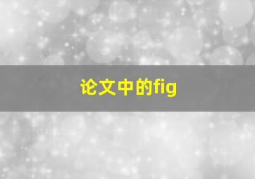 论文中的fig