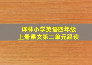 译林小学英语四年级上册课文第二单元跟读